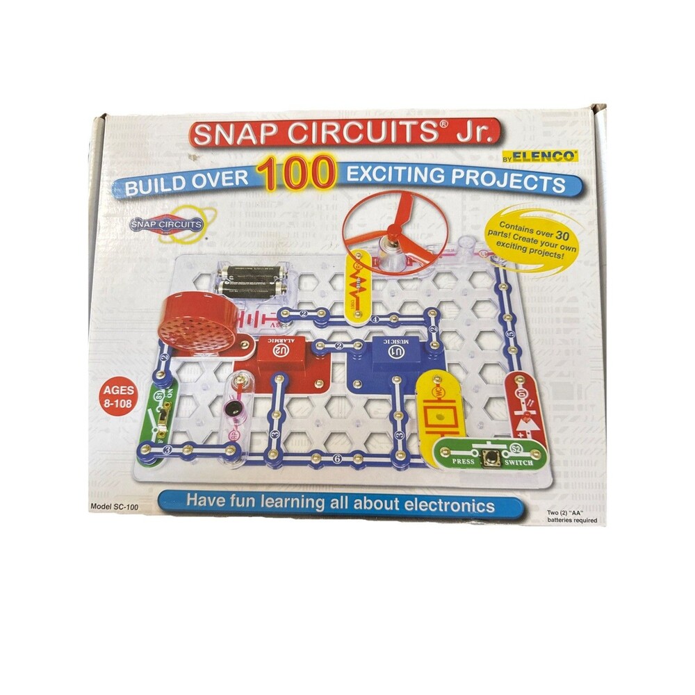 Elenco Snap Circuits Jr SC-100 Experiment Electronics Discovery Educational Kit